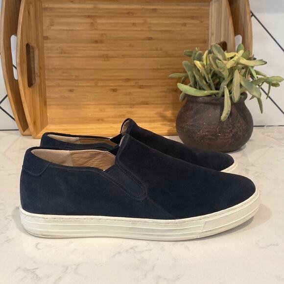 Vince Warwick Suede Slip-On Sneakers black coastal size 13 minimalist main image 6